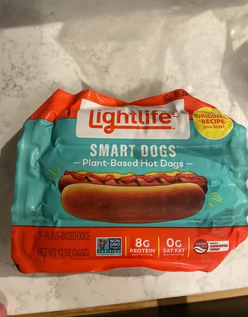 Smart dogs sales veggie hot dogs