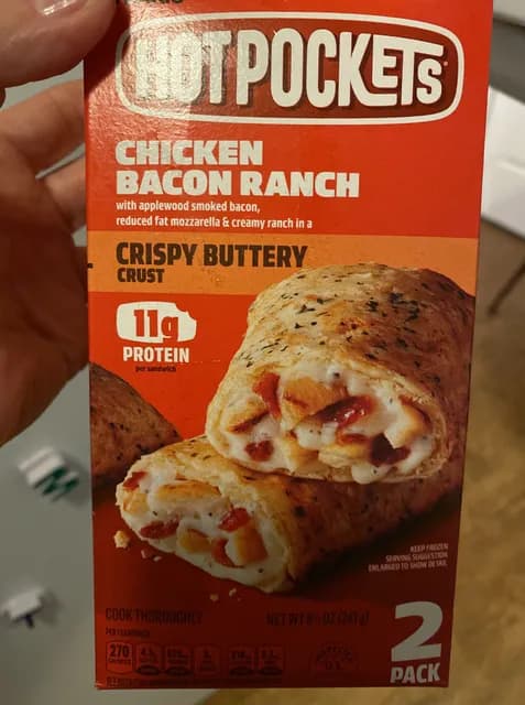 Hot Pockets Crispy Buttery Crust Chicken Bacon Ranch
