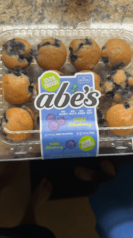 Is it Low Iodine? Abe's Vegan Muffins Abe's Muffins Vegan Wild Blueberry Smash Mini-muffins