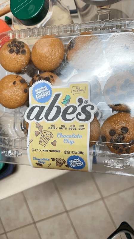 Abe's Vegan Muffins Vegan Chocolate Chip Cookie Mini Muffins