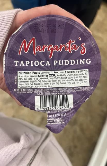 Margarita'S Tapioca Pudding