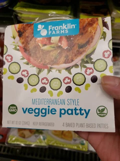 Franklin Farms Mediterranean Style Veggie Patty
