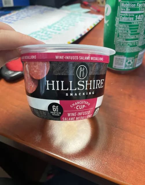 Hillshire Snacking Charcuterie Cup Wine-Infused Salame Medallions