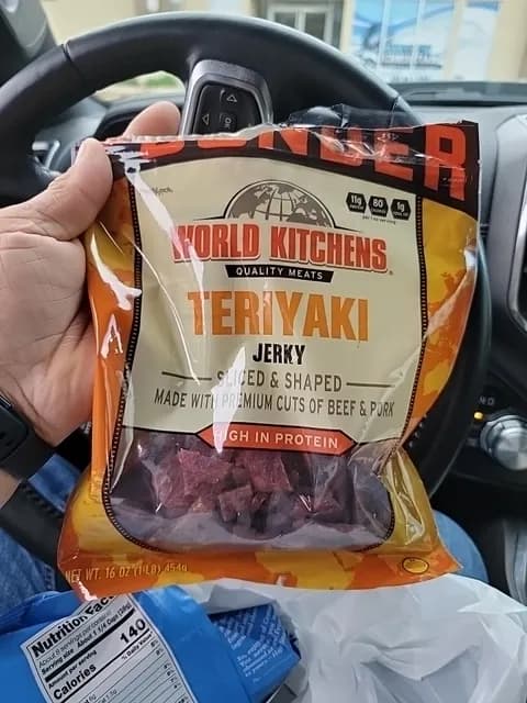 World Kitchens Teriyaki Jerky Sliced & Shaped