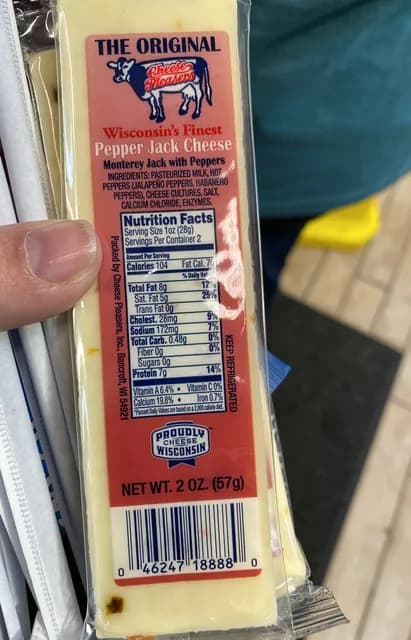 Cheese Pleasers Wisconsin'S Finest Pepper Jack Cheese