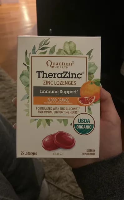 Quantum Health Therazinc Blood Orange Zinc Lozenges