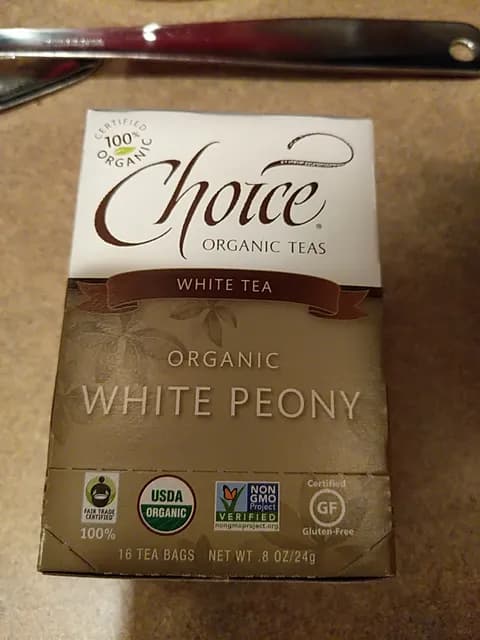 Choice Organic Teas White Tea Organic White Peony