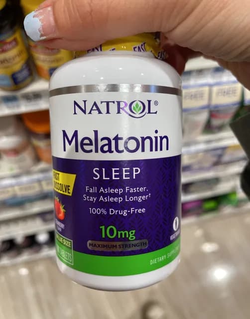 Natrol Melatonin Sleep Maximum Strength Fast Dissolve Strawberry Flavor