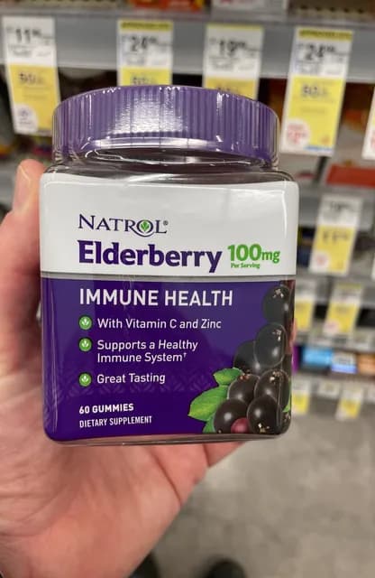 Natrol Immune Health Elderberry 60 Gummies