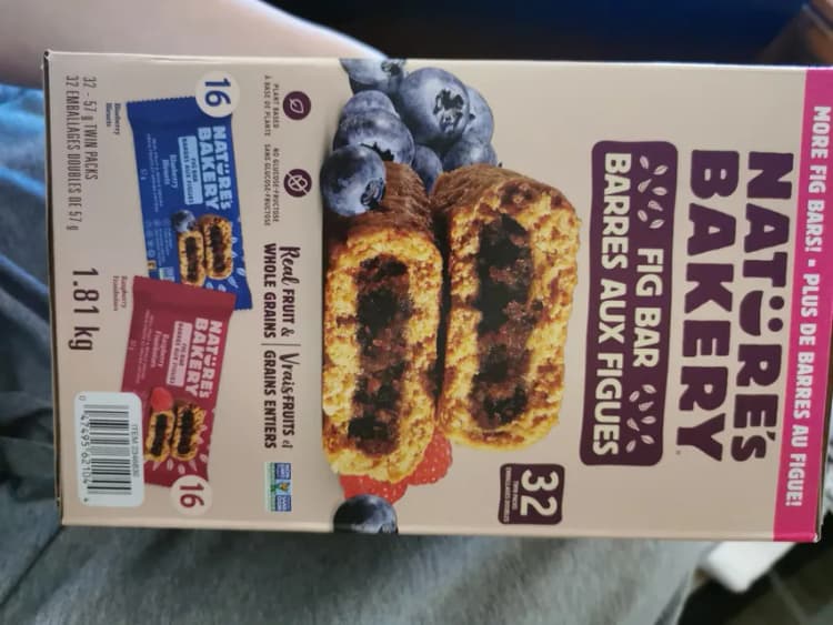 Nature'S Bakery Fig Bar Real Fruit & Whole Grains Blueberry Raspberry Twin
