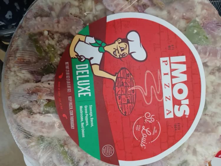 Imo'S Pizza Deluxe Sausage, Bacon, Green Peppers, Mushrooms, Red Onions