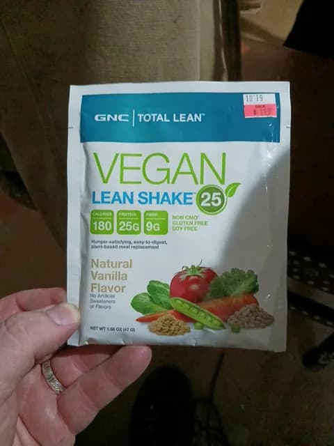 Gnc Total Lean Vegan Lean Shake 25 Natural Vanilla Flavor