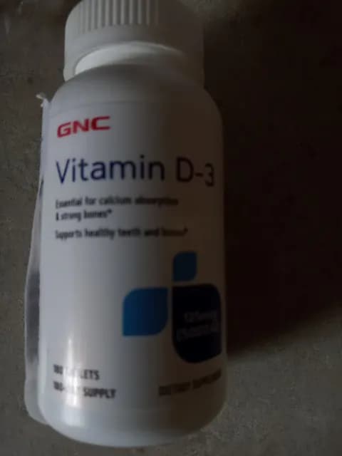 Gnc Vitamin D-3 125Mcg (5000 Iu