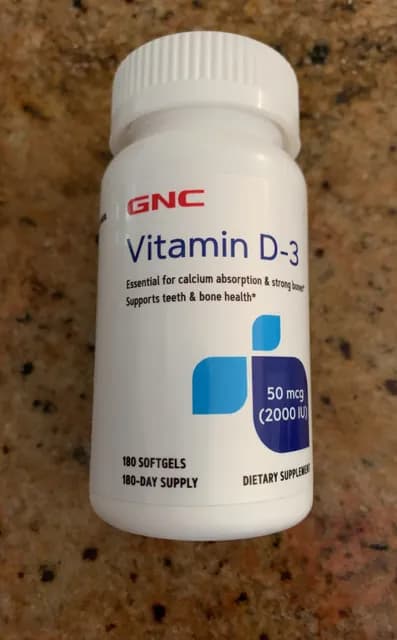 Gnc Vitamin D-3 50 Mcg (2000 Iu