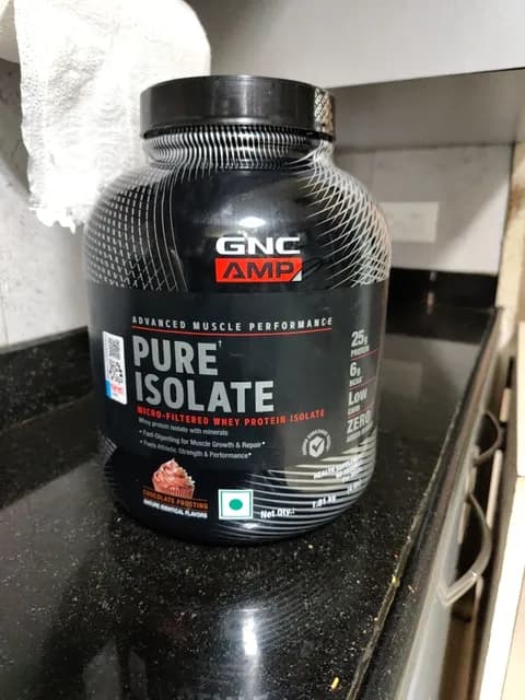 Gnc Amp Pure Whey Protein Isolate Chocolate Frosting Flavor