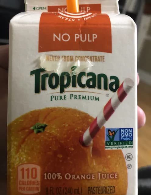 Tropicana No Pulp 100% Orange Juice
