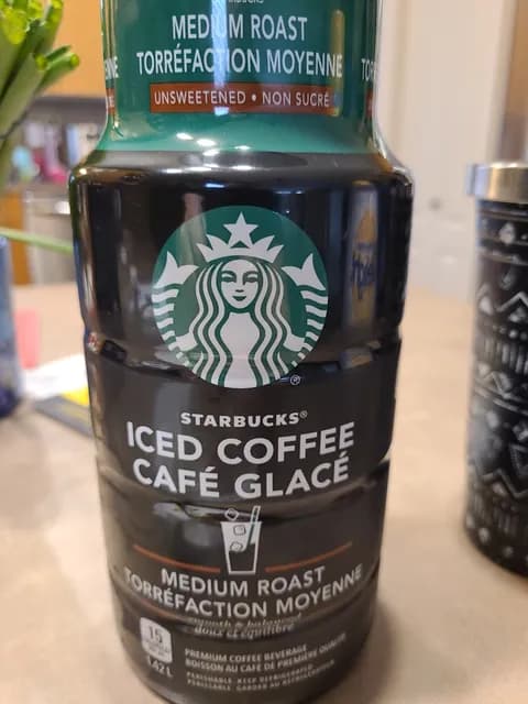 Starbucks Unsweetened Medium Roast Iced Coffee