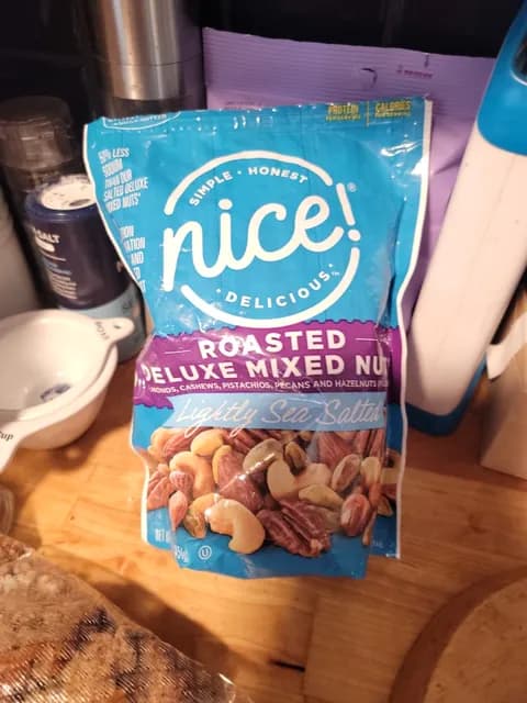 Nice Roasted Deluxe Mixed Nuts Lightly Sea Salted
