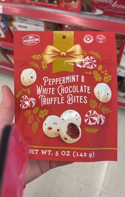 Walgreens Peppermint & White Chocolate Truffle Bites