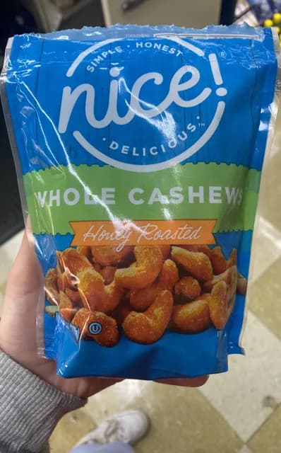 Nice! Whole Cashews Honey Roasted
