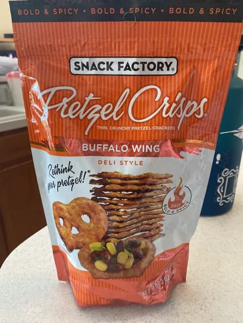 Snack Factory Bold & Spicy Buffalo Wing Pretzel Crisps
