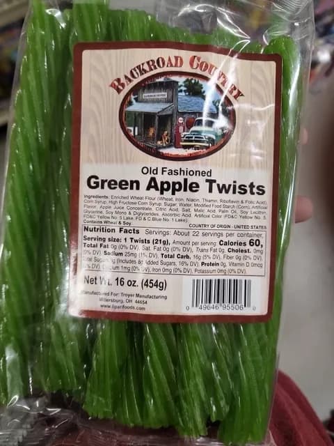 Backroad Country Old Fashioned Green Apple Twists