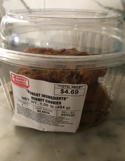 Market Basket Hermit Cookies