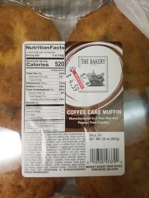 The Bakery Coffee Cake Muffin