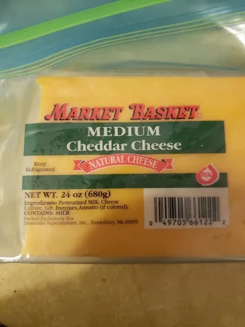 Market Basket Medium Cheddar Cheese