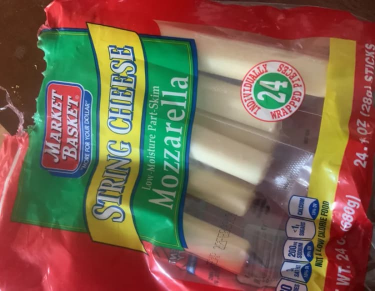 Market Basket Low-Moisture Part-Skim Mozzarella String Cheese