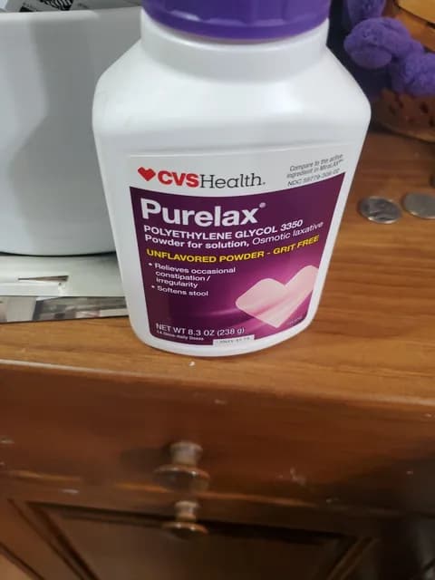 Cvs Health Purelax Polyethylene Glycol 3350 Unflavored Powder
