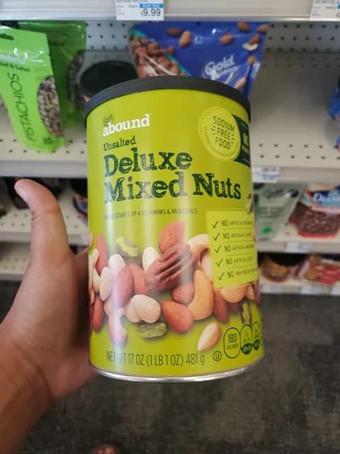 Gold Emblem Abound Unsalted Deluxe Mixed Nuts