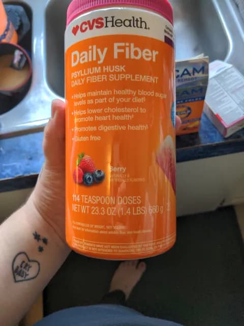 Cvs Health Daily Fiber Psyllium Husk Berry