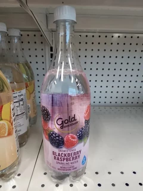 Gold Emblem Unsweetened Blackberry Raspberry Sparkling Water