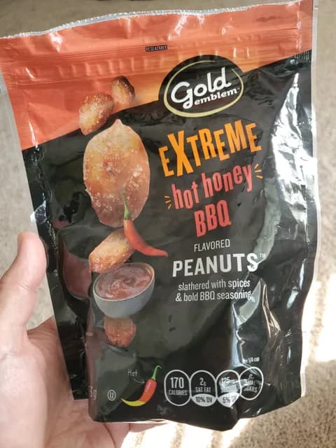 Gold Emblem Extreme Hot Honey Bbq Flavored Peanuts