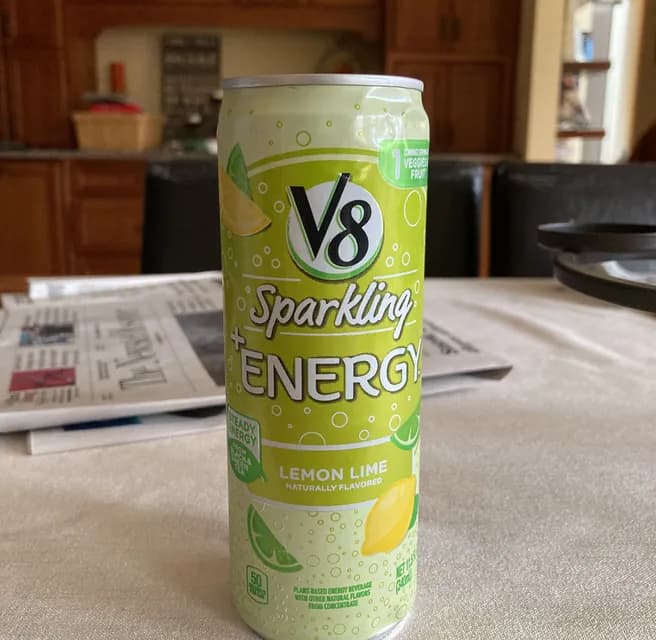 V8 Sparkling +Energy Lemon Lime
