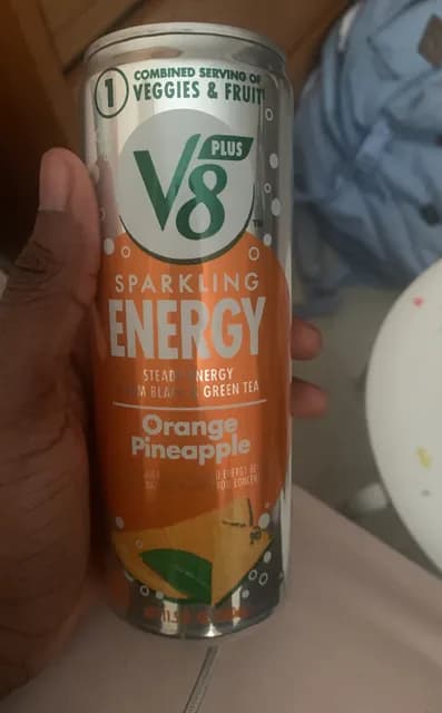 V8 Plus Sparkling Energy Orange Pineapple