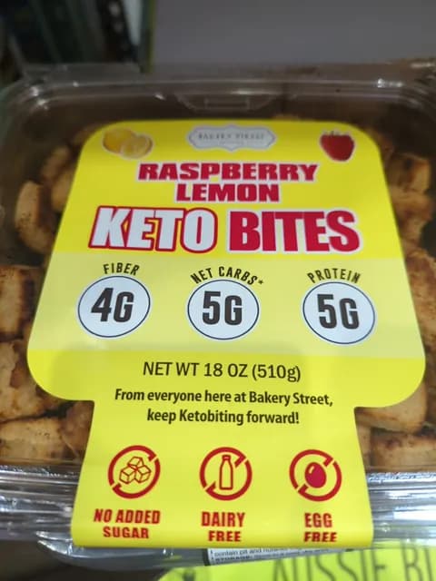 Bakery Street Raspberry Lemon Keto Bites