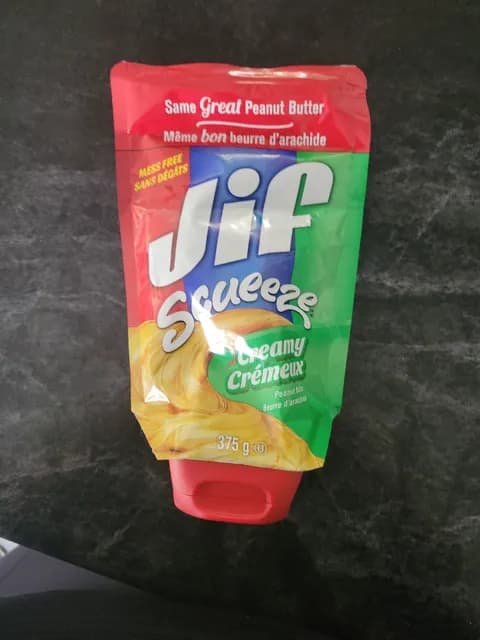 Jif Squeeze Creamy Peanut Butter