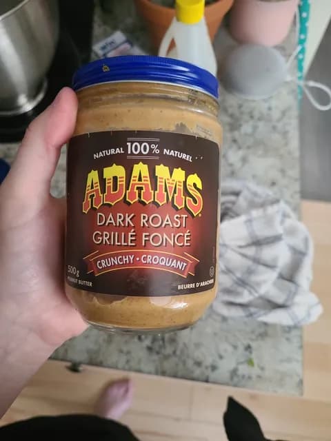 Adams 100% Natural Dark Roast Crunchy Peanut Butter
