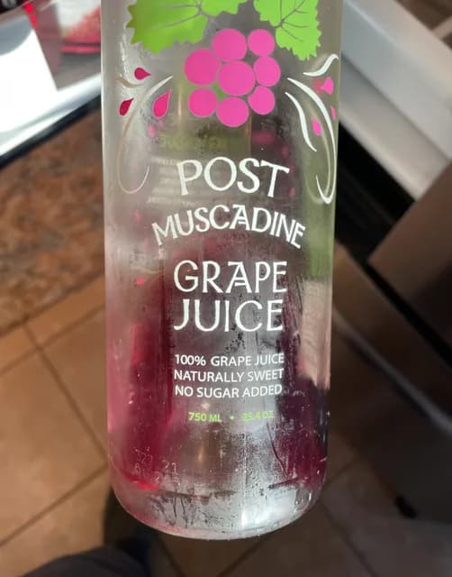 Post Muscadine Grape Juice