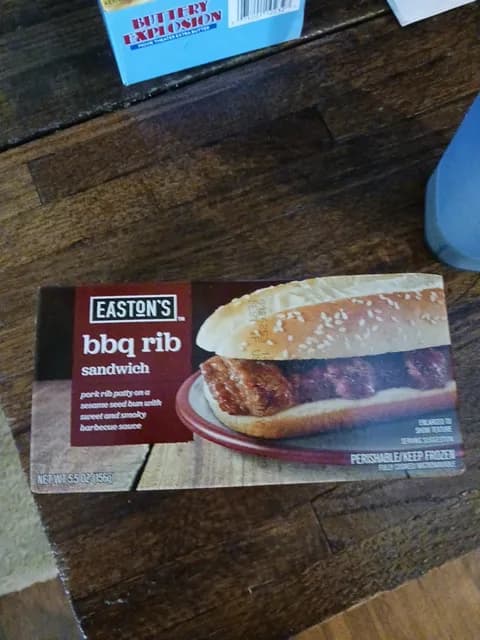 Easton'S Bbq Rib Sandwich