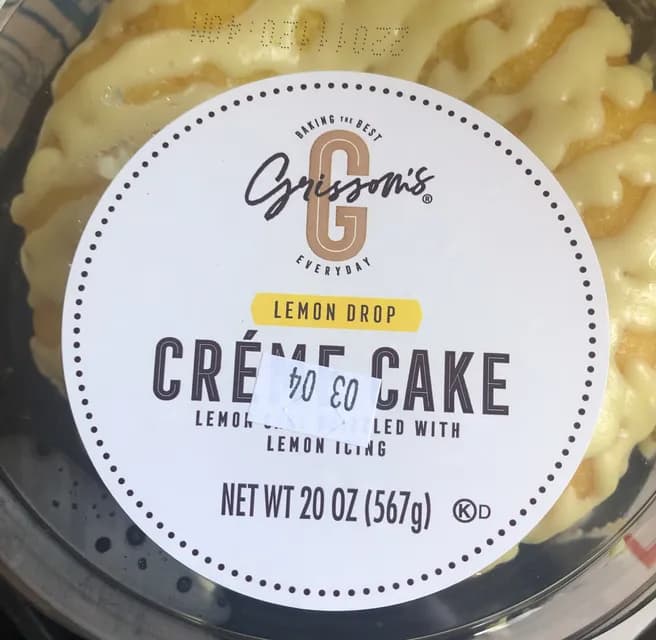 Grissom'S Lemon Drop Creme Cake
