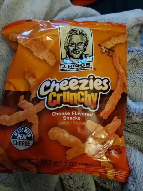 J. Higgs Cheezies Crunchy Cheese Flavored Snacks