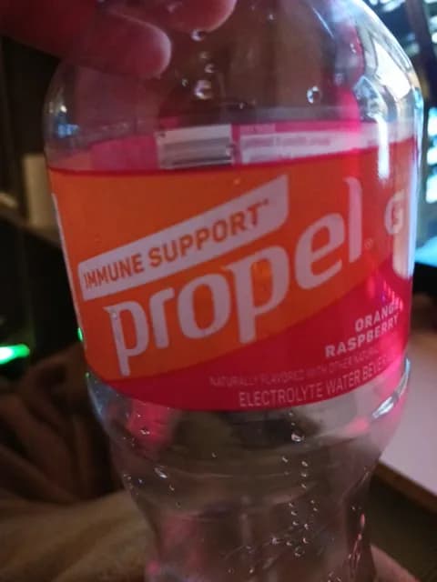 Propel G Immune Support Orange Raspberry Electrolyte Water Beverage