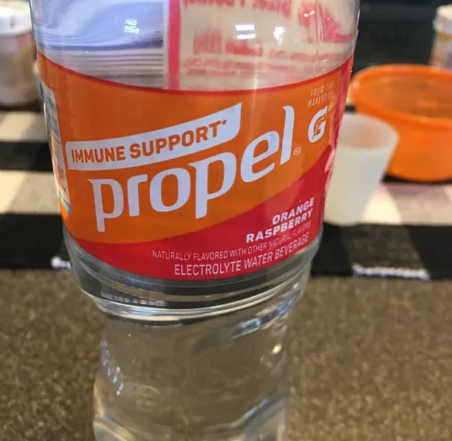 Propel Immune Support Electrolyte Water Beverage, Orange Raspberry Flavor