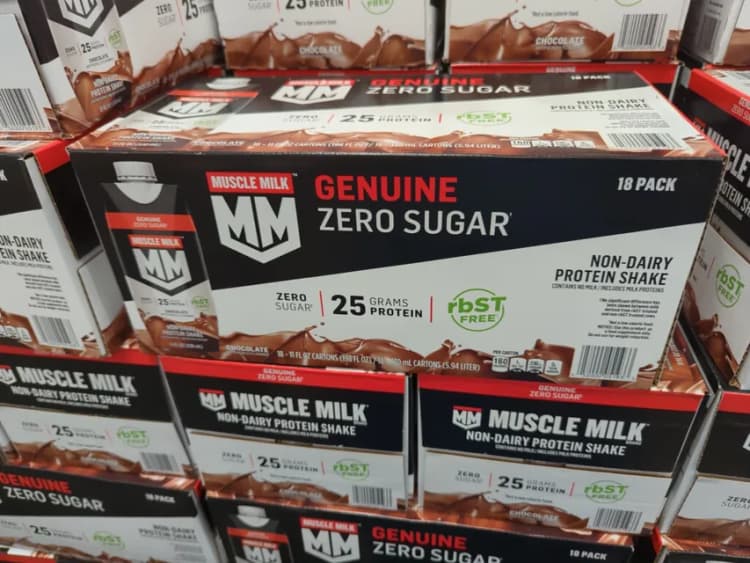 Muscle Milk Genuine Zero Sugar Chocolate Non-Dairy Protein Shake