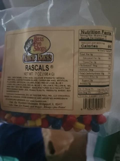 Bass Pro Shops Uncle Buck'S Rascals Candies