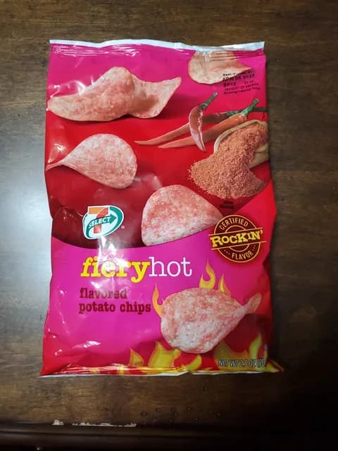 7-Select Fiery Hot Flavored Potato Chips