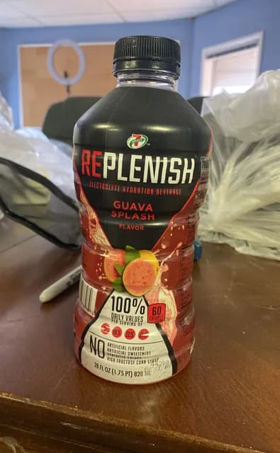 7-Select Replenish Guava Splash Flavor Electrolyte Hydration Beverage